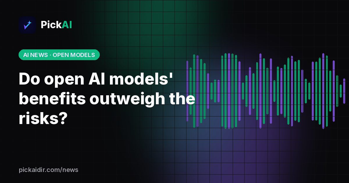 Do open AI models' benefits outweigh the risks? – PickAI illustration